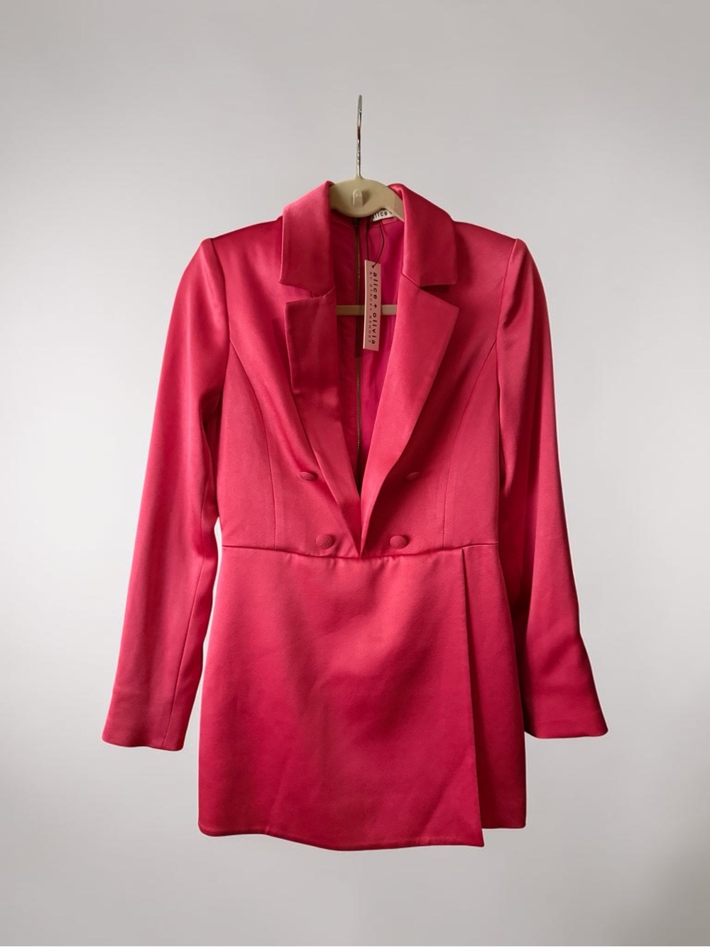 Alice + Olivia Hot Pink Blazer Dress